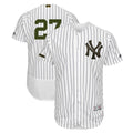 Custom Fan-Made Giancarlo Stanton New York Yankees #27 White 2018 Baseball Jersey