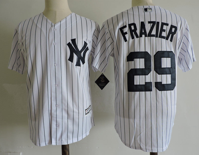 Custom Fan-Made Todd Frazier New York Yankees #29 White Baseball Jersey
