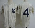 Custom Fan-Made Lou Gehrig New York Yankees #4 Baseball Jersey