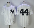 Custom Fan-Made Reggie Jackson New York Yankees #44 White 1977 Baseball Jersey