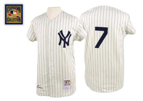 Custom Fan-Made Mickey Mantle New York Yankees #7 1961 Baseball Jersey