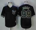 Custom Fan-Made Aaron Judge New York Yankees #99 Black Baseball Jersey