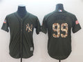 Custom Fan-Made Aaron Judge Olive New York Yankees #99 Green Baseball Jersey