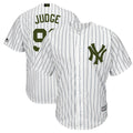 Custom Fan-Made Aaron Judge New York Yankees #99 White 2018 Baseball Jersey