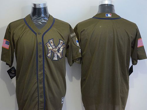 Custom Fan-Made Green New York Yankees Baseball Jersey New York Yankees Green Service Edition Baseball Jersey