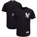 Custom Fan-Made Spring Training Navy 2018 New York Yankees Baseball Jersey New York Yankees Navy 2018 Baseball Jersey