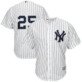 Custom Fan-Made Gleyber Torres New York Yankees #25 White Baseball Jersey