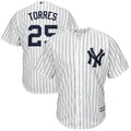 Custom Fan-Made Gleyber Torres Jersey1 New York Yankees #25 White Baseball Jersey