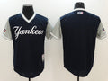 Custom Fan-Made Navy 2018 New York Yankees Baseball Jersey New York Yankees Navy 2018 Baseball Jersey