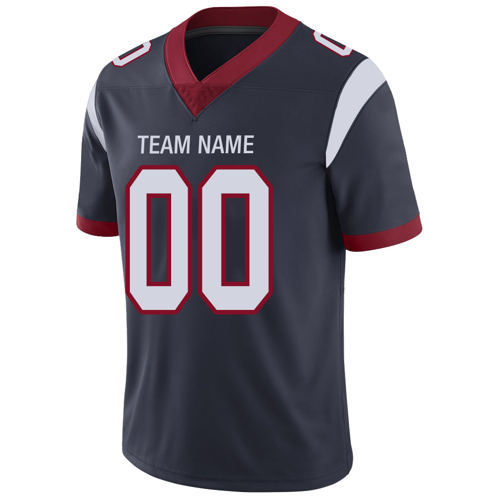 Custom black football jersey detail | GameDay Jerseys