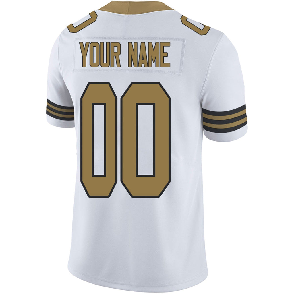 Custom black football jersey close up | GameDay Jerseys