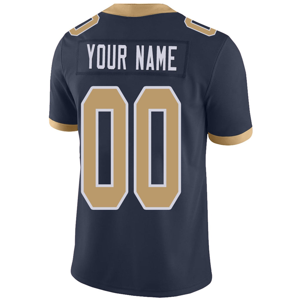 Custom navy football jersey styled | GameDay Jerseys