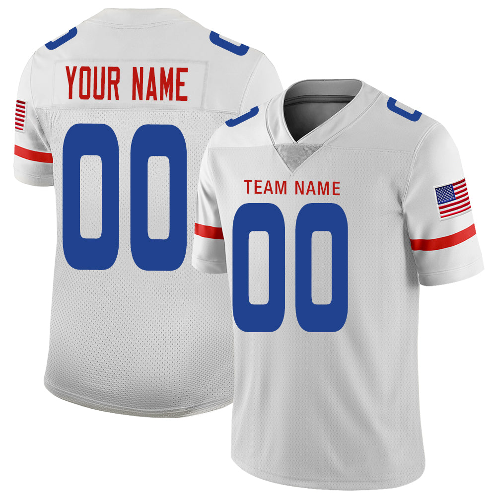 Custom white football jersey | GameDay Jerseys