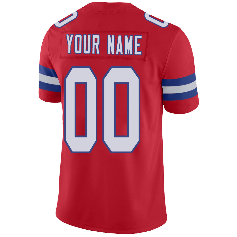 Custom red football jersey back view | GameDay Jerseys