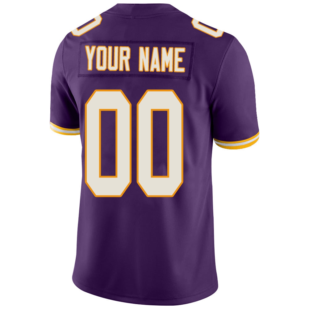 Custom purple football jersey back view | GameDay Jerseys