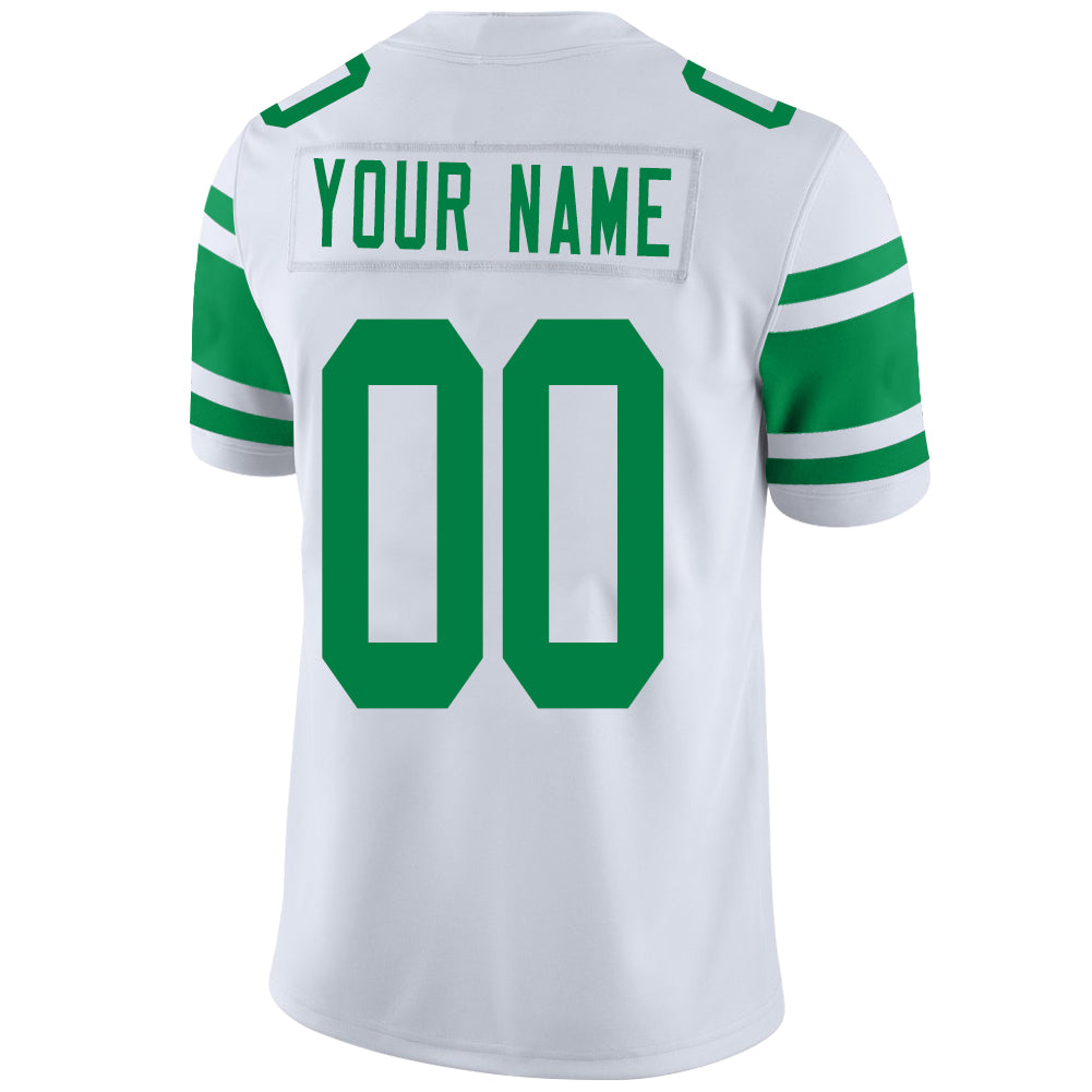 Custom white football jersey back view | GameDay Jerseys
