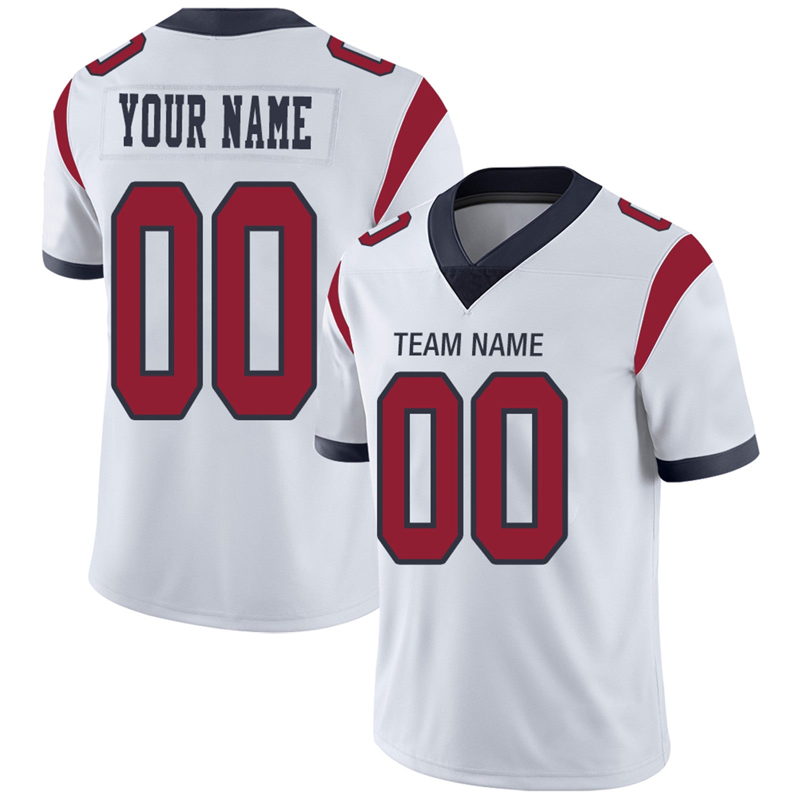 Custom navy football jersey back view | GameDay Jerseys