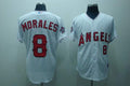 Custom Fan-Made Kendrys Moraless Los Angeles Angels #8 White Baseball Jersey