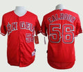 Custom Fan-Made Kole Calhoun Los Angeles Angels #56 Red Baseball Jersey