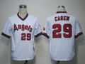 Custom Fan-Made Rod Carew Los Angeles Angels #29 White Baseball Jersey