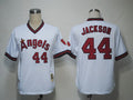 Custom Fan-Made Reggie Jackson Los Angeles Angels #44 White Baseball Jersey