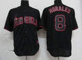Custom Fan-Made Kendrys Morales Los Angeles Angels #8 Black Baseball Jersey