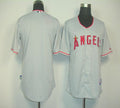 Custom Fan-Made Grey Los Angeles Angels Baseball Jersey Los Angeles Angels Grey Baseball Jersey