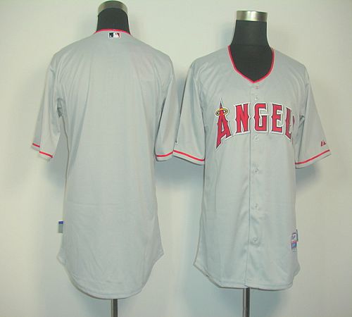 Custom Fan-Made Grey Los Angeles Angels Baseball Jersey Los Angeles Angels Grey Baseball Jersey