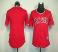 Custom Fan-Made Red Los Angeles Angels Baseball Jersey Los Angeles Angels Red Baseball Jersey