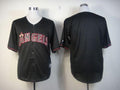 Custom Fan-Made Black Los Angeles Angels Baseball Jersey Los Angeles Angels Black Baseball Jersey