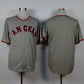 Custom Fan-Made Grey 1965 Los Angeles Angels Baseball Jersey Los Angeles Angels Grey 1965 Throwback Turn Back Clock Edition Baseball Jersey