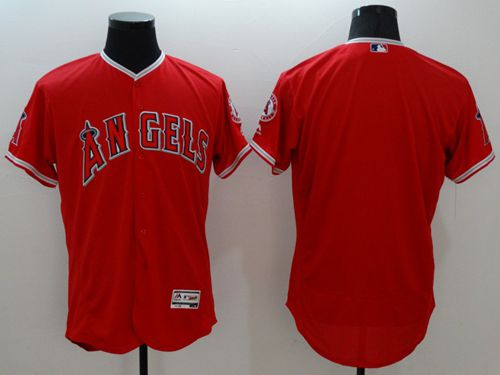 Custom Fan-Made Red Los Angeles Angels Baseball Jersey Los Angeles Angels Red Baseball Jersey