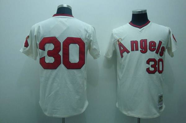 Custom Fan-Made Nolan Ryan Los Angeles Angels #30 Baseball Jersey