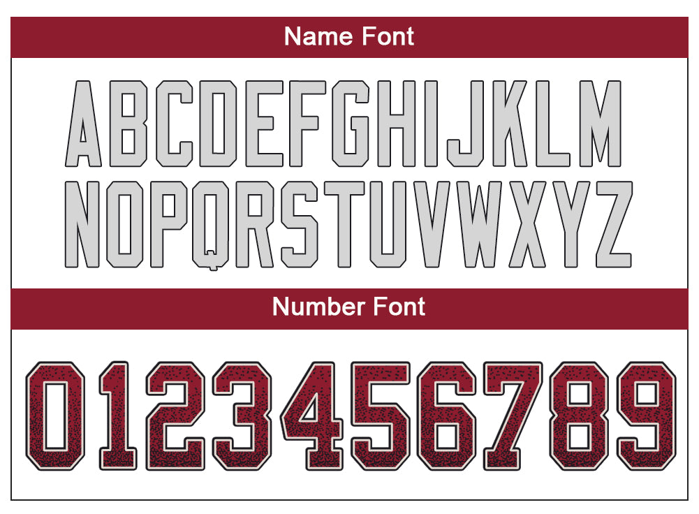 Custom red football jersey full view | GameDay Jerseys