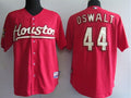 Custom Fan-Made Roy Oswalt Houston Astros #44 Red Throwback Baseball Jersey