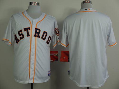 Custom Fan-Made White Houston Astros Baseball Jersey Houston Astros White Baseball Jersey