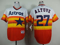 Custom Fan-Made Jose Altuve White/Orange Houston Astros #27 1979 Throwback Turn Back Clock Edition Baseball Jersey