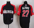 Custom Fan-Made Jose Altuve Houston Astros #27 Black 2015 All-Star Edition Baseball Jersey