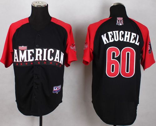 Custom Fan-Made Dallas Keuchel Houston Astros #60 Black 2015 All-Star Edition Baseball Jersey