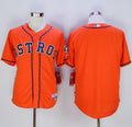 Custom Fan-Made Orange Houston Astros Baseball Jersey Houston Astros Orange Baseball Jersey