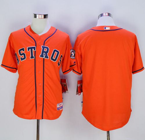 Custom Fan-Made Orange Houston Astros Baseball Jersey Houston Astros Orange Baseball Jersey