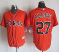 Custom Fan-Made Jose Altuve Houston Astros #27 Orange Baseball Jersey
