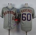 Custom Fan-Made Dallas Keuchel Houston Astros #60 Grey Baseball Jersey