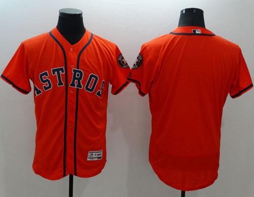 Custom Fan-Made Orange Houston Astros Baseball Jersey Houston Astros Orange Baseball Jersey
