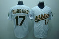 Custom Fan-Made Gelenn Hubbard Oakland Athletics #17 White Throwback Baseball Jersey