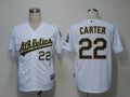 Custom Fan-Made Chris Carter Oakland Athletics #22 White Baseball Jersey