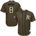 Custom Fan-Made Joe Morgan Oakland Athletics #8 Green Service Edition Baseball Jersey
