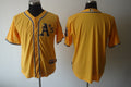 Custom Fan-Made Yellow Oakland Athletics Baseball Jersey Oakland Athletics Yellow Baseball Jersey