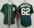 Custom Fan-Made Sean Doolittle Oakland Athletics #62 Green Baseball Jersey