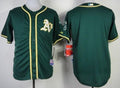 Custom Fan-Made Green Oakland Athletics Baseball Jersey Oakland Athletics Green Baseball Jersey